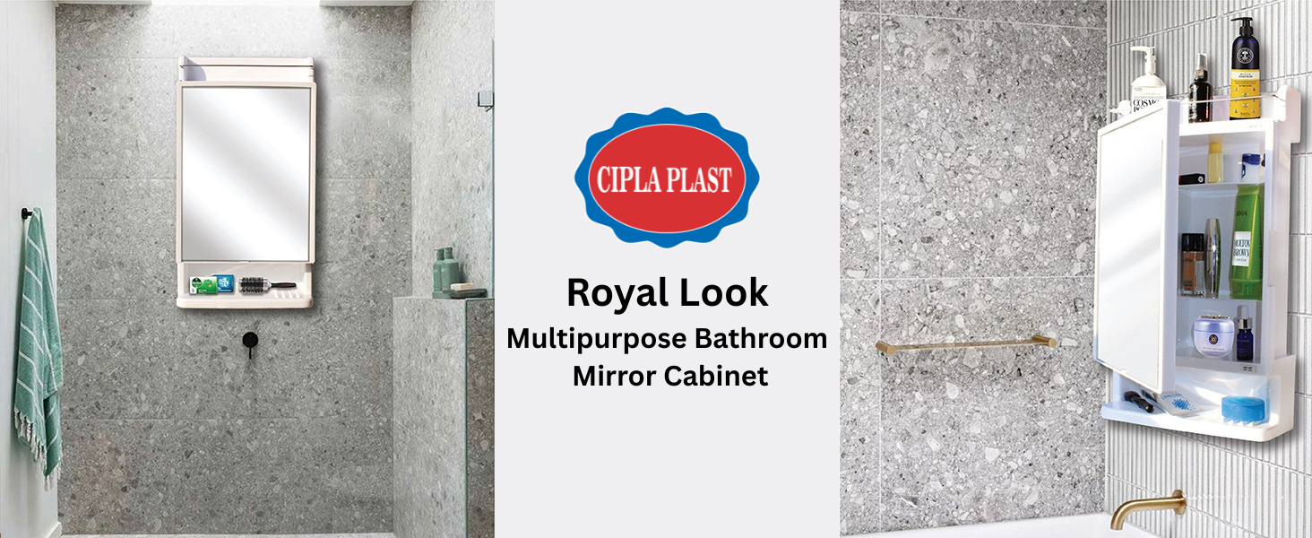 Royal Look Bathroom Mirror Cabinet