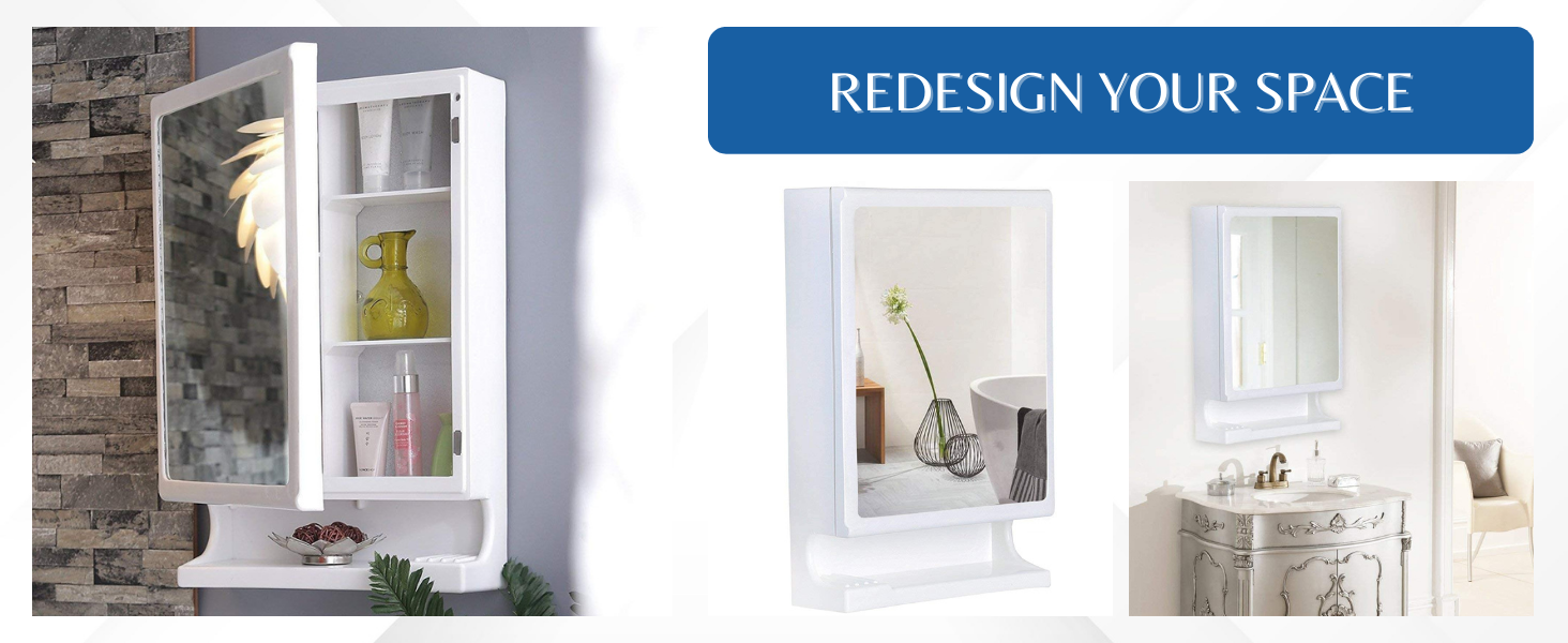 New look bathroom mirror cabinet