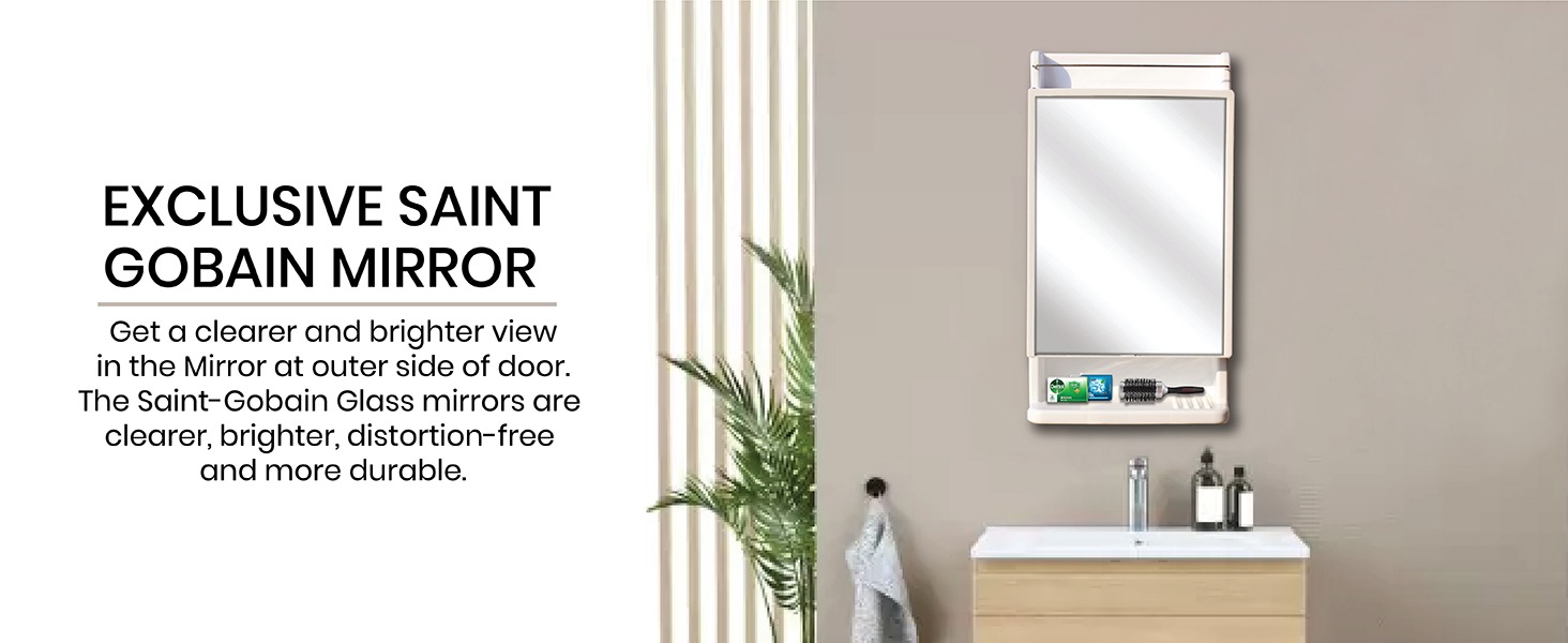 Royal Look Bathroom Mirror Cabinet